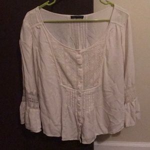 Cream American Eagle Blouse